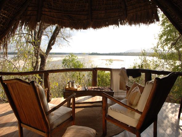 Sand River Selous - Private Deck 